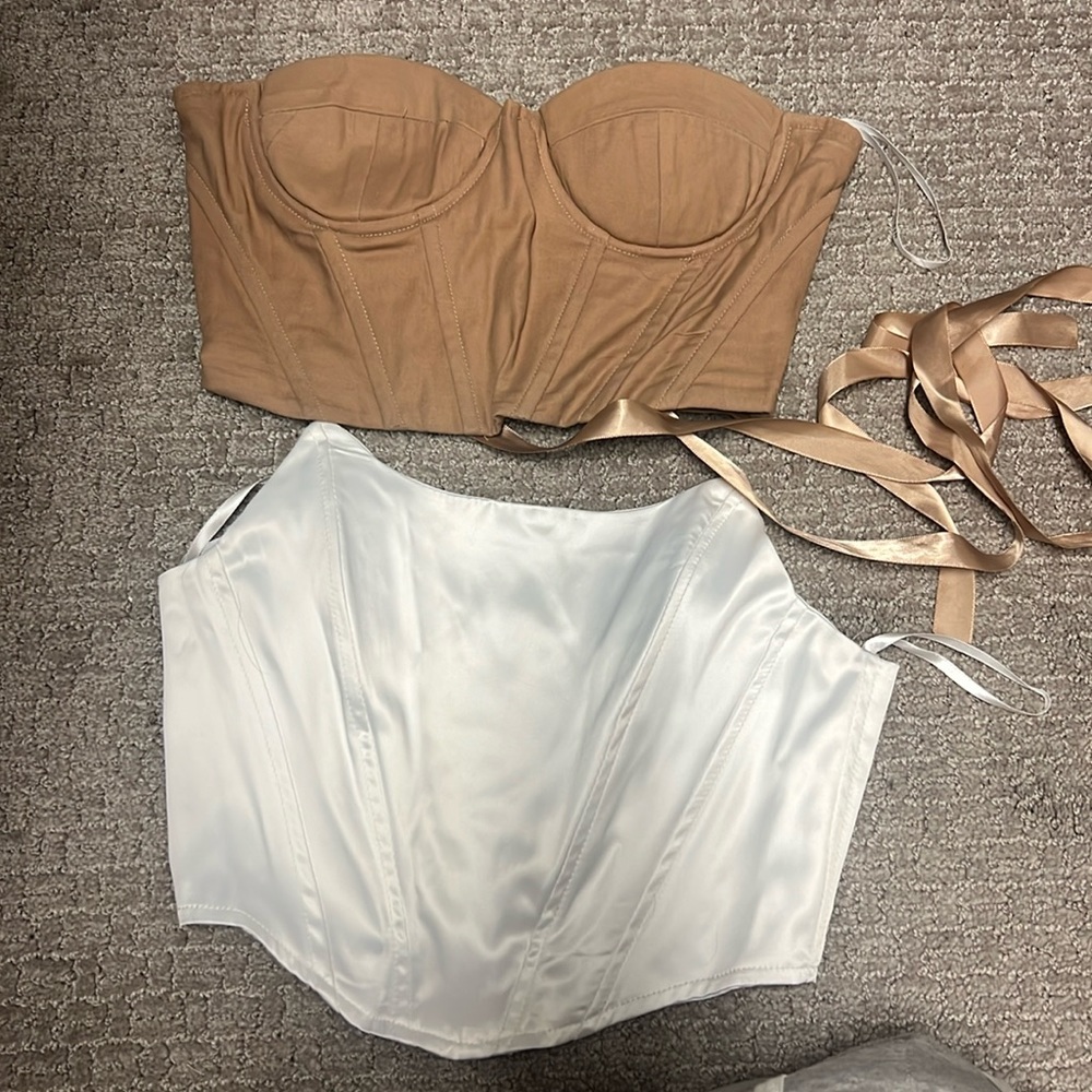 Shein+PLT strapless tops